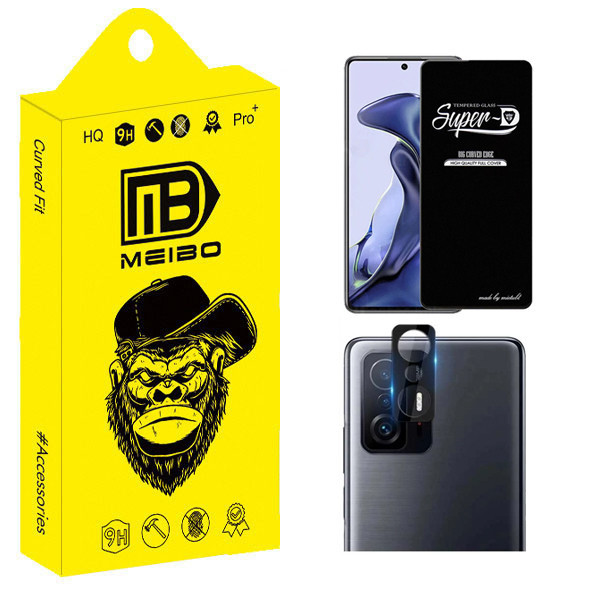 محافظ صفحه نمایش میبو مدل Clear SuperD مناسب برای گوشی موبایل شیائومی Mi 11T Pro به همراه محافظ لنز دوربین