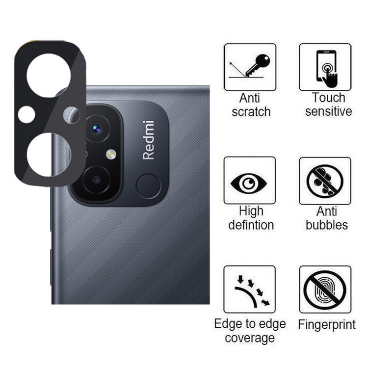 محافظ صفحه نمایش بوک مدل Transparent Antistatic مناسب برای گوشی موبایل شیائومی Redmi 12C به همراه محافظ لنز دوربین