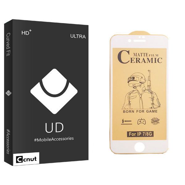 محافظ صفحه نمایش سرامیکی کوکونات مدل UD Black مناسب برای گوشی موبایل اپل iPhone 8