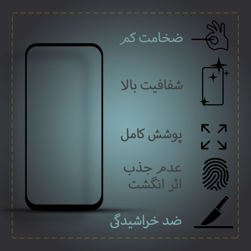 محافظ صفحه نمایش سرامیکی تراستکتور مدل CRM مناسب برای گوشی موبایل اپل iPhone XR