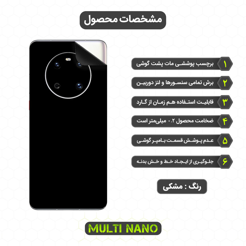 برچسب پوششی مولتی نانو مدل X-F1M مناسب برای گوشی موبایل هوآوی Mate 40