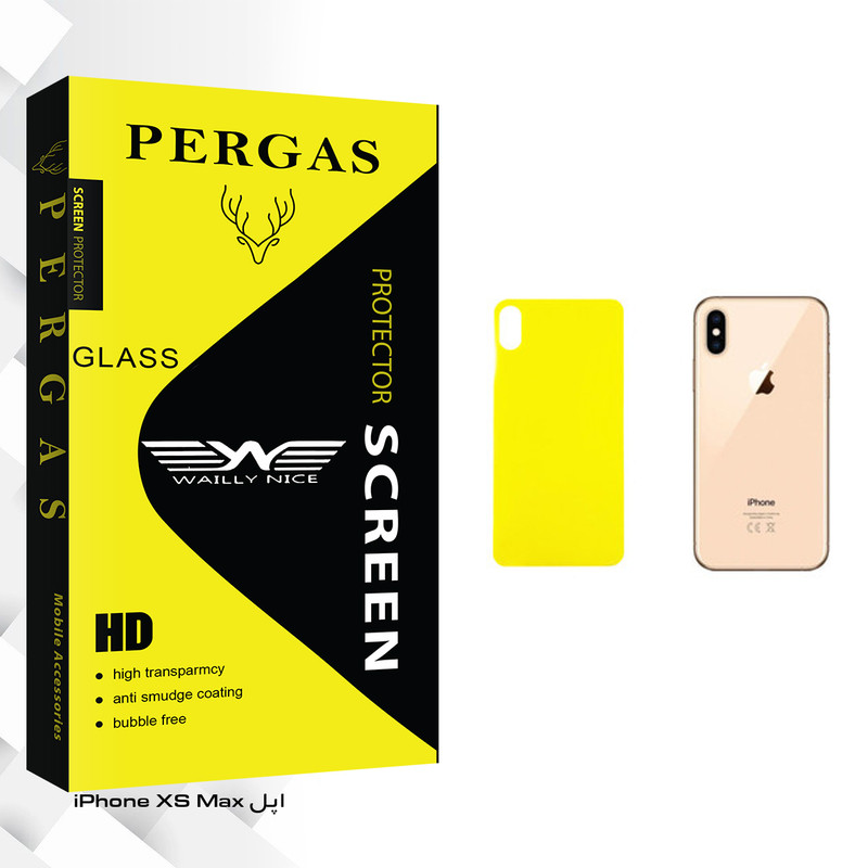محافظ پشت گوشی وایلی نایس مدل Pergas Glass مناسب برای گوشی موبایل اپل iPhone XS Max