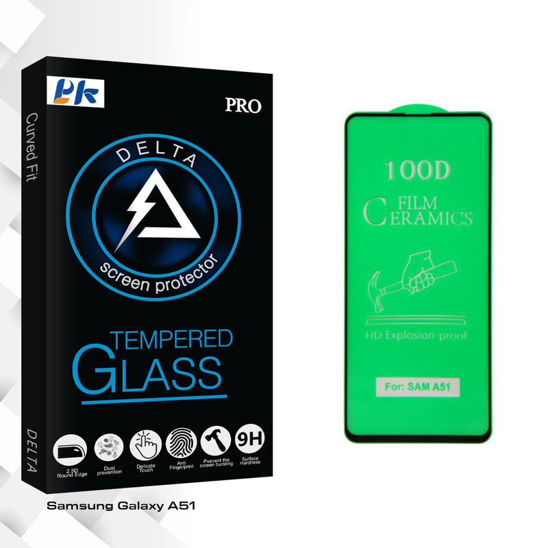محافظ صفحه نمایش پی کی مدل Delta Glass مناسب برای گوشی موبایل سامسونگ Galaxy A51