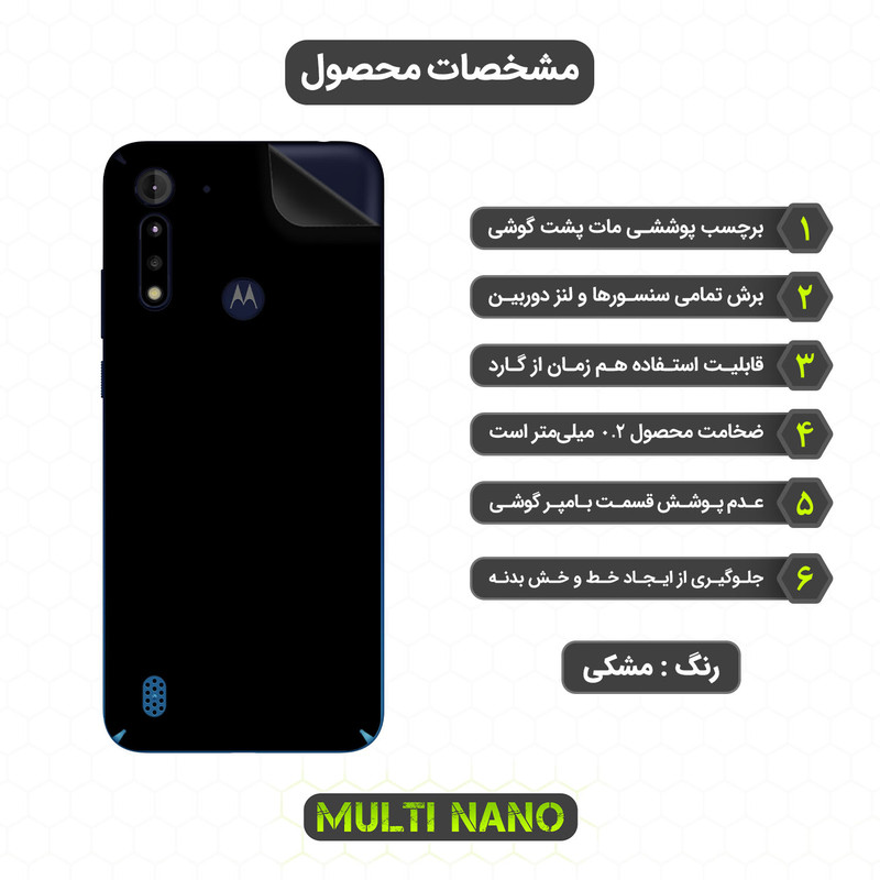 محافظ صفحه نمایش مولتی نانو مدل X-SFM مناسب برای گوشی موبایل موتورولا Moto G8 Power Lite به همراه برچسب پوششی