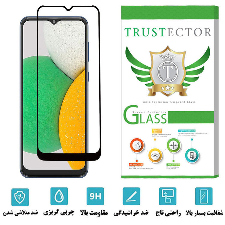 محافظ صفحه نمایش سرامیکی تراستکتور مدل CRB-Glass مناسب برای گوشی موبایل سامسونگ Galaxy A03 Core