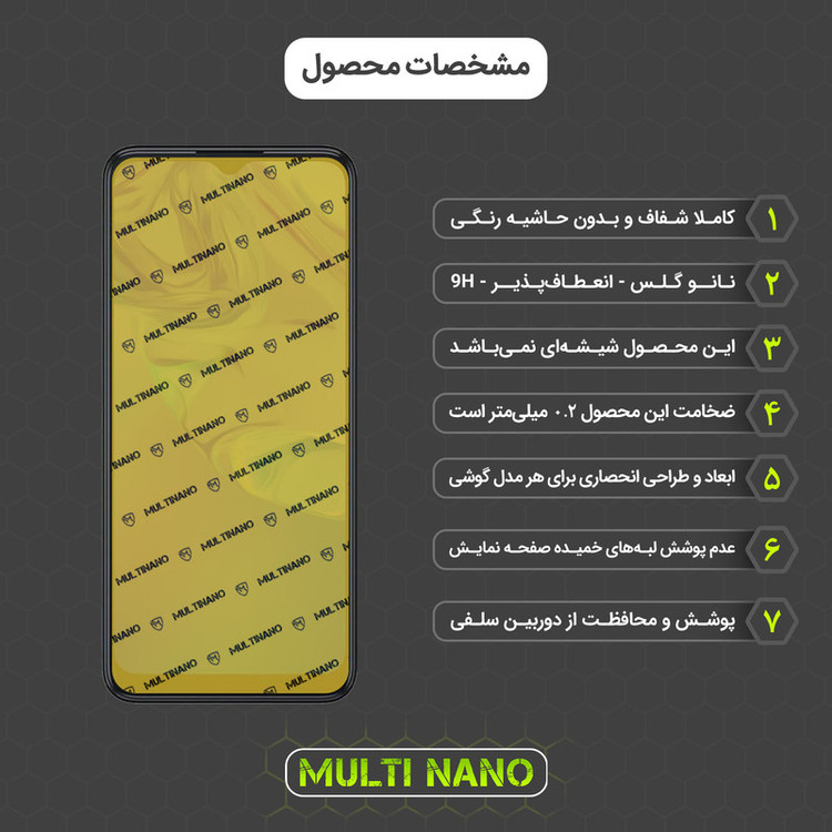 محافظ صفحه نمایش مولتی نانو مدل X-S1N مناسب برای گوشی موبایل تی سی ال 305
