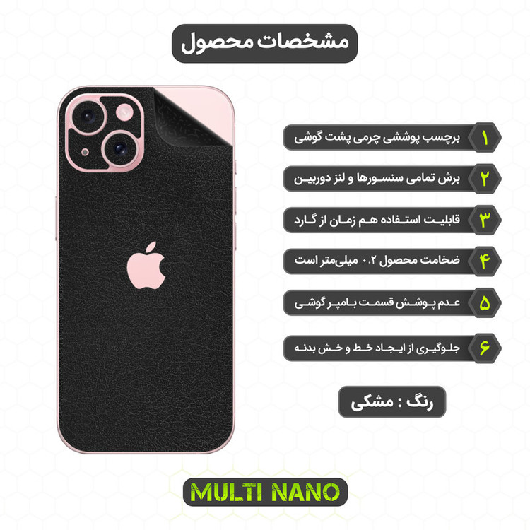 برچسب پوششی مولتی نانو مدل X-F1L مناسب برای گوشی موبایل اپل iPhone 15