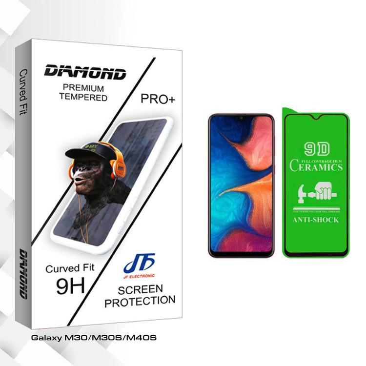 محافظ صفحه نمایش سرامیکی جی اف مدل Diamond glass مناسب برای گوشی موبایل سامسونگ Galaxy M30/M30S/M40S
