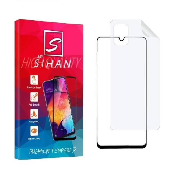 محافظ صفحه نمایش مای سیحان مدل FUL مناسب برای گوشی موبایل سامسونگ Galaxy A51 به همراه محافظ پشت گوشی