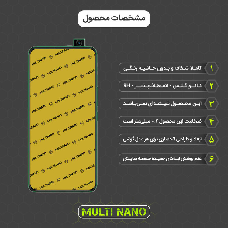 محافظ صفحه نمایش مولتی نانو مدل X-S1N مناسب برای گوشی موبایل اینفینیکس S5 Pro