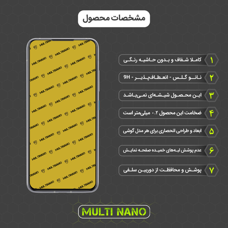 محافظ صفحه نمایش مولتی نانو مدل X-S1N مناسب برای گوشی موبایل ایسوس Zenfone 8z