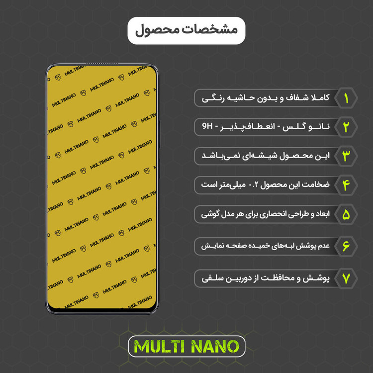 محافظ صفحه نمایش مولتی نانو مدل X-S2N مناسب برای گوشی موبایل ریلمی 10 Pro بسته دو عددی