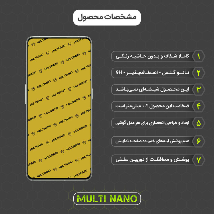محافظ صفحه نمایش مولتی نانو مدل X-S2N مناسب برای گوشی موبایل ریلمی GT2 Pro بسته دو عددی