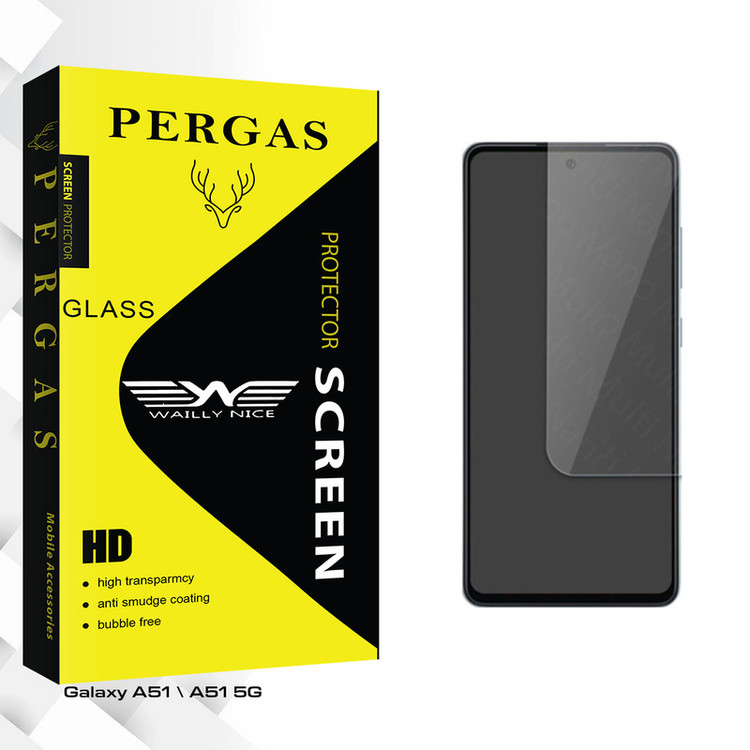 محافظ صفحه نمایش شیشه ای وایلی نایس مدل Pergas Glass مناسب برای گوشی موبایل سامسونگ Galaxy A51 \ A51 5G