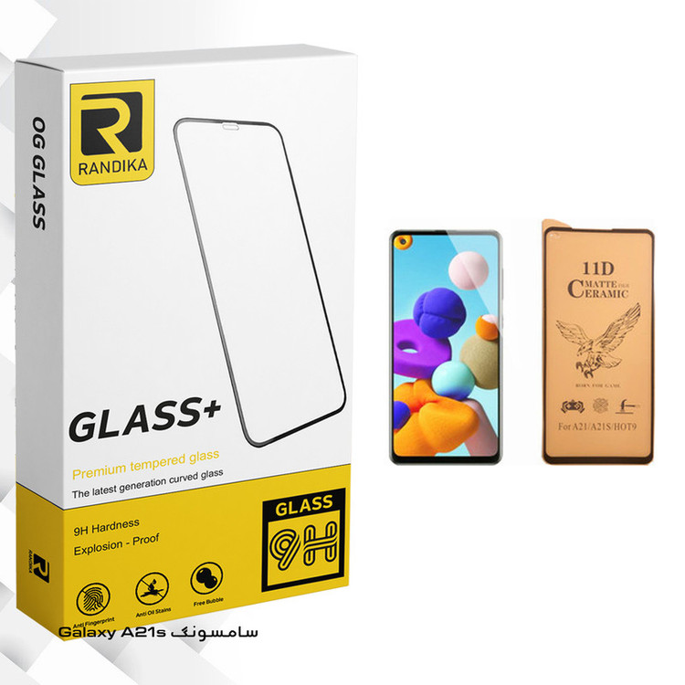 محافظ صفحه نمایش سرامیکی راندیکا مدل GLD مناسب برای گوشی موبایل سامسونگ Galaxy A21s