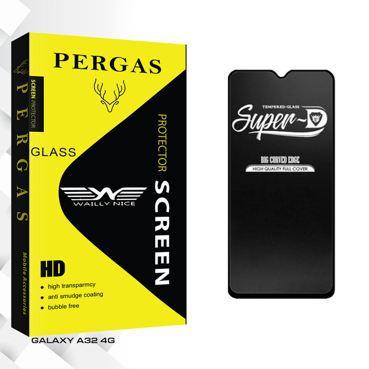 محافظ صفحه نمایش شیشه ای وایلی نایس مدل Pergas Glass Super-D مناسب برای گوشی موبایل سامسونگ GALAXY A32 4G