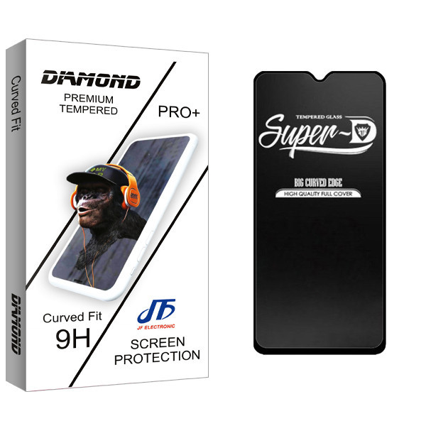 محافظ صفحه نمایش شیشه ای جی اف مدل Diamond Glass Super-D مناسب برای گوشی موبایل سامسونگ GALAXY A12 Nacho