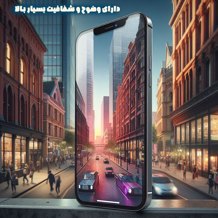 محافظ صفحه نمایش شفاف شهر گلس مدل CERAMINANOSH مناسب برای گوشی موبایل اپل iPhone XS Max به همراه محافظ پشت گوشی