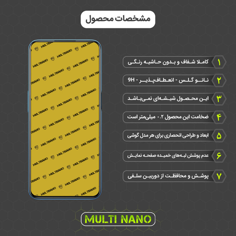 محافظ صفحه نمایش مولتی نانو مدل X-S2N مناسب برای گوشی موبایل ریلمی 8 5G بسته دو عددی