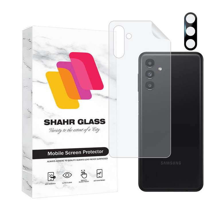 محافظ پشت گوشی شهر گلس مدل MTBFULS مناسب برای گوشی موبایل سامسونگ Galaxy A13 5G به همراه محافظ لنز