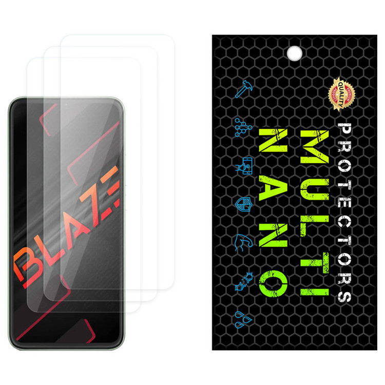 محافظ صفحه نمایش مولتی نانو مدل X-S3N مناسب برای گوشی موبایل لاوا Blaze بسته سه عددی