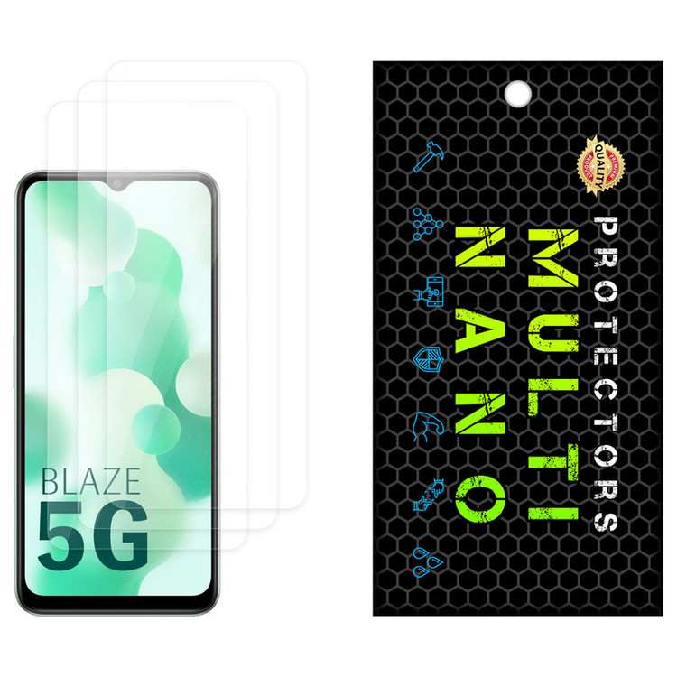 محافظ صفحه نمایش مولتی نانو مدل X-S3N مناسب برای گوشی موبایل لاوا Blaze 5G بسته سه عددی