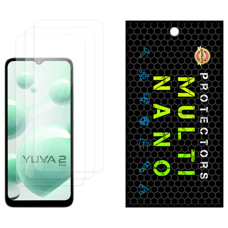 محافظ صفحه نمایش مولتی نانو مدل X-S3N مناسب برای گوشی موبایل لاوا Yuva 2 Pro بسته سه عددی