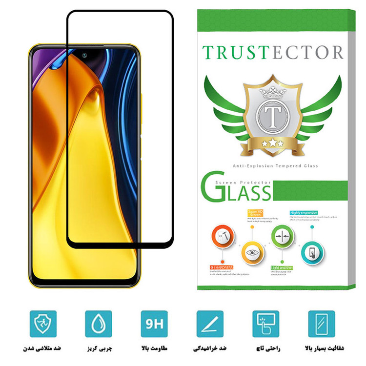 محافظ صفحه نمایش سرامیکی تراستکتور مدل CRM مناسب برای گوشی موبایل شیائومی Poco M3 Pro
