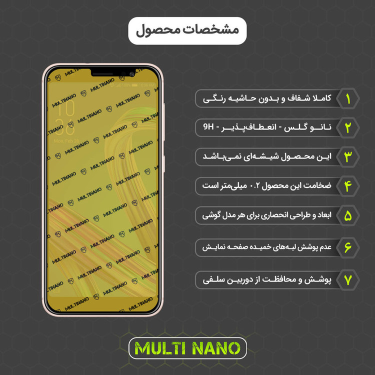 محافظ صفحه نمایش مولتی نانو مدل X-SFC مناسب برای گوشی موبایل ایسوس Zenfone Max M1 / ZB555KL / ZB556KL به همراه برچسب پوششی