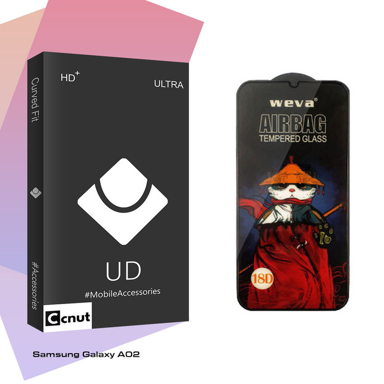 محافظ صفحه نمایش شیشه ای کوکونات مدل UD Black مناسب برای گوشی موبایل سامسونگ Galaxy A02