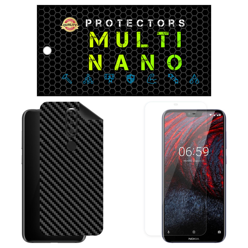 محافظ صفحه نمایش مولتی نانو مدل X-SFC مناسب برای گوشی موبایل نوکیا 6.1 Plus به همراه برچسب پوششی