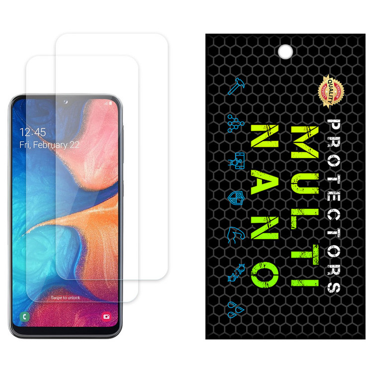 محافظ صفحه نمایش مولتی نانو مدل X-S2N مناسب برای گوشی موبایل سامسونگ Galaxy A20E بسته دو عددی