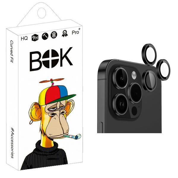 محافظ لنز دوربین رینگی بوک مدل Transparent Ring مناسب برای گوشی موبایل اپل iPhone 13 Pro Max