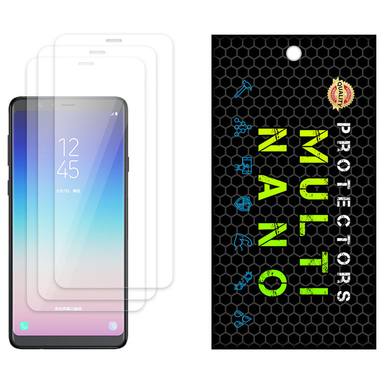 محافظ صفحه نمایش مولتی نانو مدل X-S3N مناسب برای گوشی موبایل سامسونگ Galaxy A8 Star بسته سه عددی