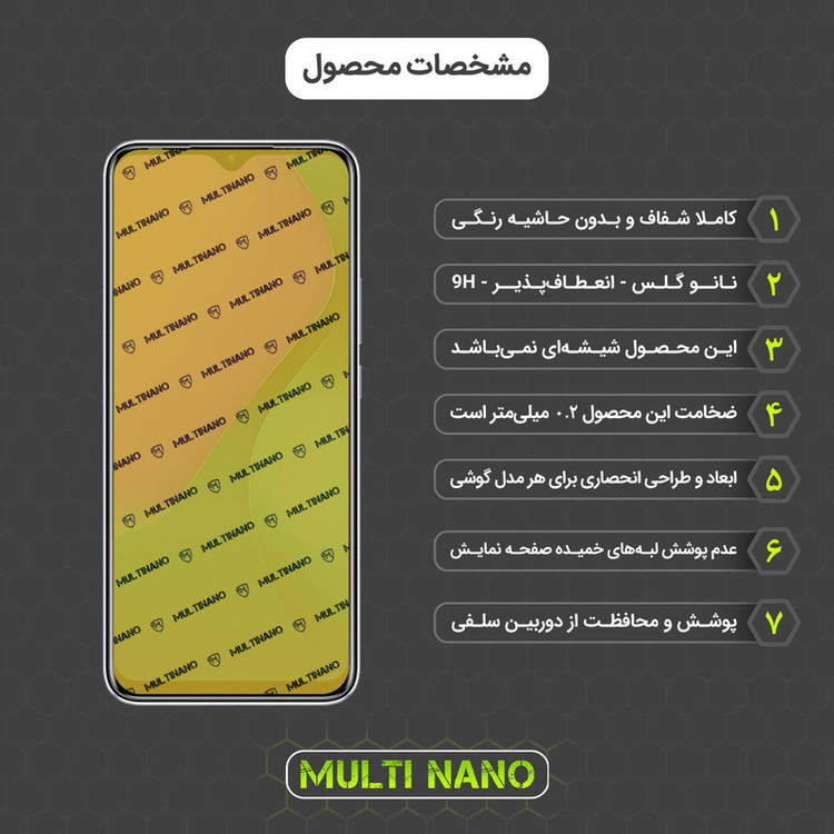 محافظ صفحه نمایش مولتی نانو مدل X-SFC مناسب برای گوشی موبایل اینفینیکس Hot 10 Play به همراه برچسب پوششی
