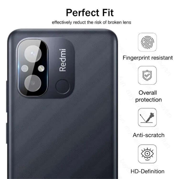محافظ لنز دوربین بوک مدل 3D-9H مناسب برای گوشی موبایل شیائومی Redmi 12C