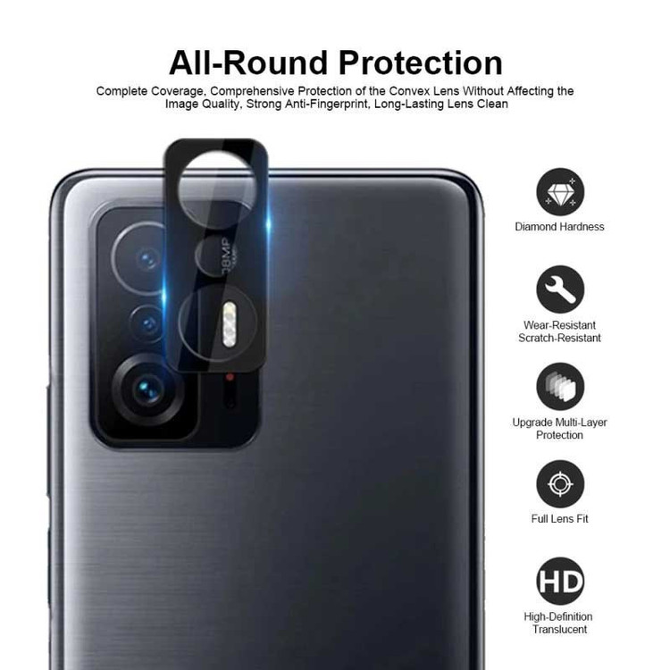 محافظ لنز دوربین بوک مدل 3D-9H مناسب برای گوشی موبایل شیائومی Mi 11T Pro