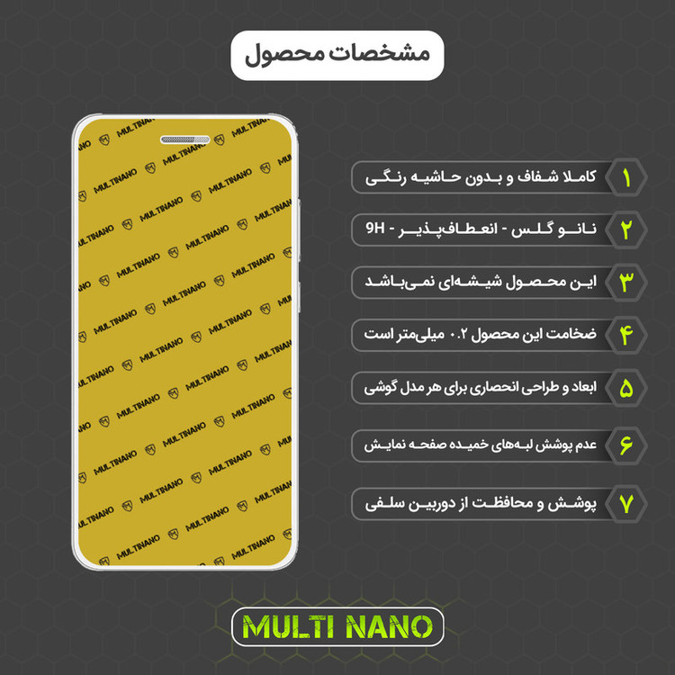 محافظ صفحه نمایش مولتی نانو مدل X-SFG مناسب برای گوشی موبایل هوآوی GR3 به همراه برچسب پوششی
