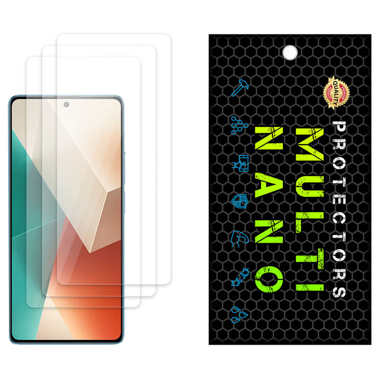 محافظ صفحه نمایش مولتی نانو مدل X-S3N مناسب برای گوشی موبایل شیائومی Redmi Note 13 بسته سه عددی