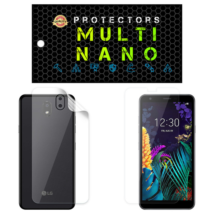محافظ صفحه نمایش مولتی نانو مدل X-SFT مناسب برای گوشی موبایل ال جی K30 2019 به همراه محافظ پشت