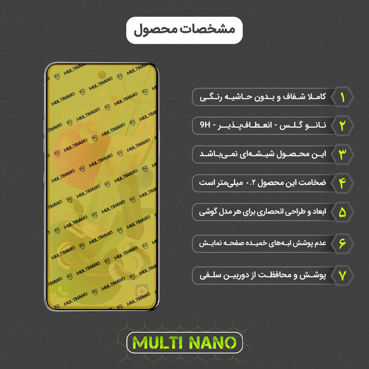 محافظ صفحه نمایش مولتی نانو مدل X-SFT مناسب برای گوشی موبایل ال جی K92 5G به همراه محافظ پشت