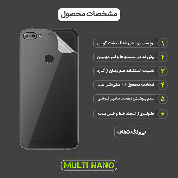 محافظ صفحه نمایش مولتی نانو مدل X-SFT مناسب برای گوشی موبایل لنوو K5 Note 2018 به همراه محافظ پشت