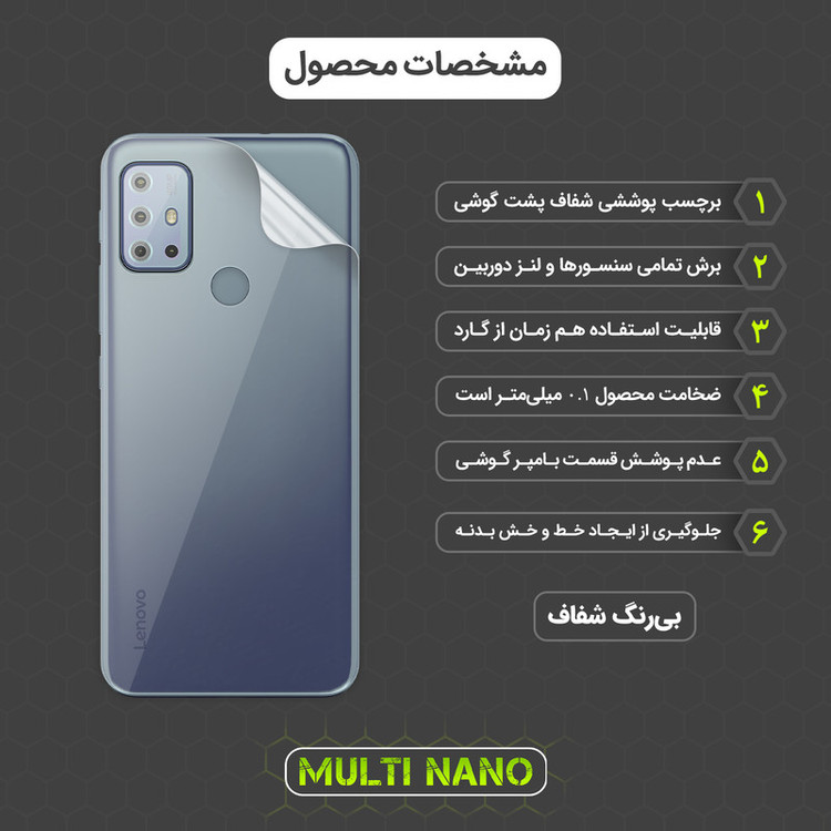محافظ صفحه نمایش مولتی نانو مدل X-SFT مناسب برای گوشی موبایل لنوو K13 Pro به همراه محافظ پشت