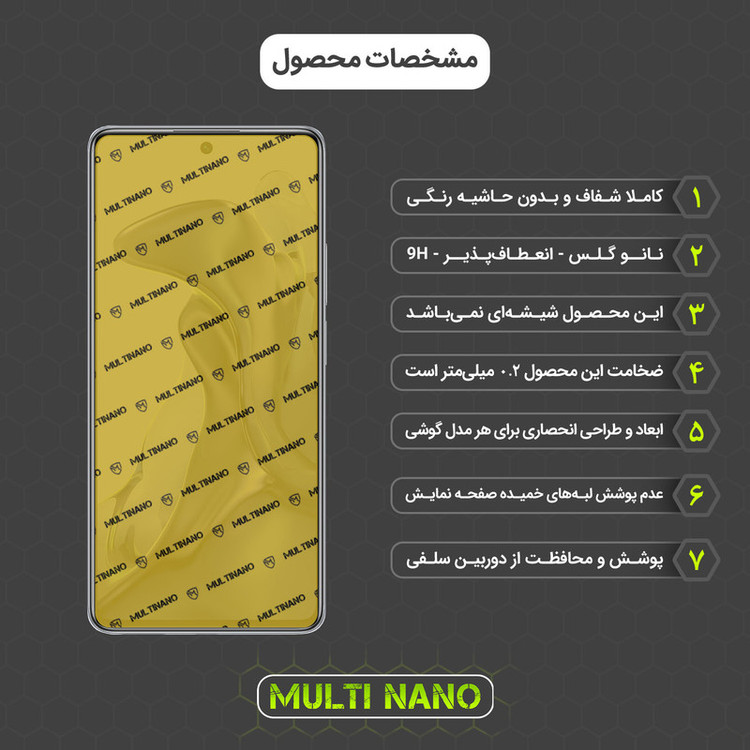 محافظ صفحه نمایش مولتی نانو مدل X-SFC مناسب برای گوشی موبایل شیائومی 11T به همراه برچسب پوششی