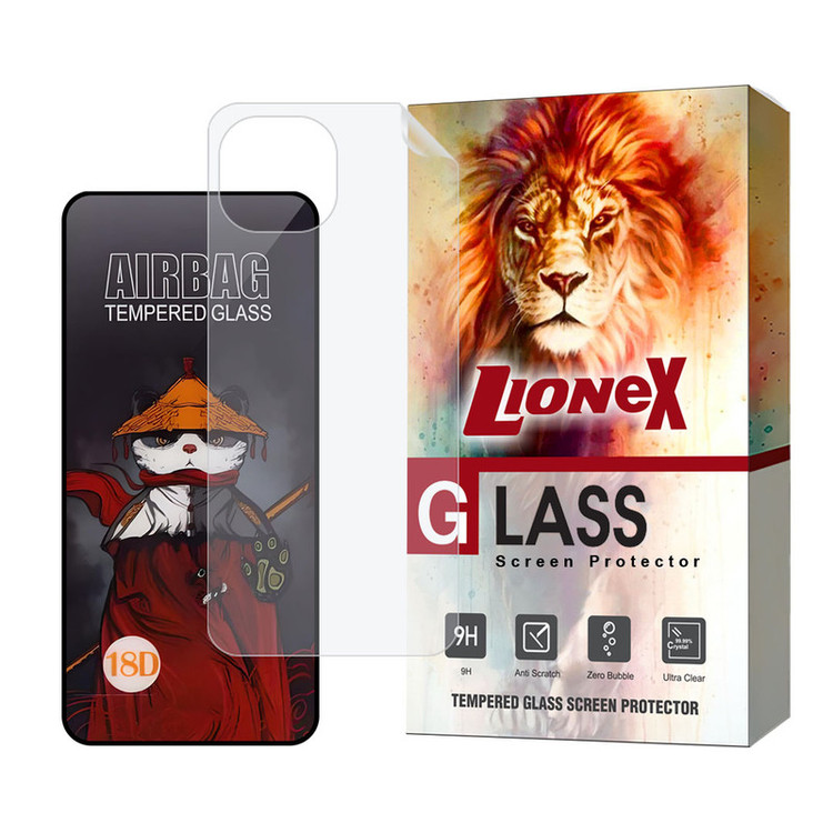 محافظ صفحه نمایش لایونکس مدل AIRNABKLI مناسب برای گوشی موبایل شیائومی Mi 11 Lite 4G / Mi 11 Lite 5G / Mi 11 Lite NE 5G به همراه محافظ پشت گوشی