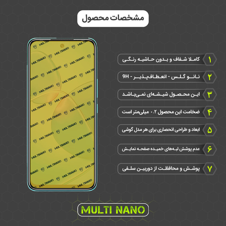 محافظ صفحه نمایش مولتی نانو مدل X-SFT مناسب برای گوشی موبایل اینفینیکس Hot 12 Play به همراه محافظ پشت