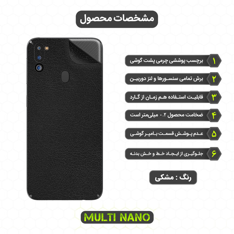 برچسب پوششی مولتی نانو مدل X-F1L مناسب برای گوشی موبایل سامسونگ Galaxy M21 2021