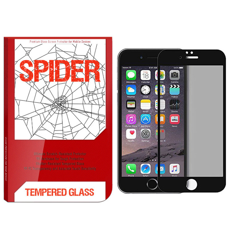محافظ صفحه نمایش حریم شخصی اسپایدر مدل S-FG002 مناسب برای گوشی موبایل اپل iPhone 8 Plus