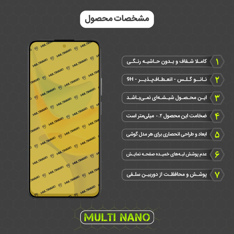 محافظ صفحه نمایش مولتی نانو مدل X-SFT مناسب برای گوشی موبایل آنر Play 50 Plus به همراه محافظ پشت