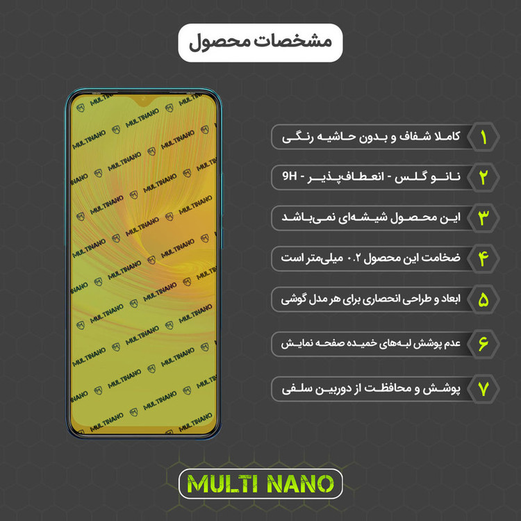 محافظ صفحه نمایش مولتی نانو مدل X-SFT مناسب برای گوشی موبایل اینفینیکس Hot 9 Play به همراه محافظ پشت